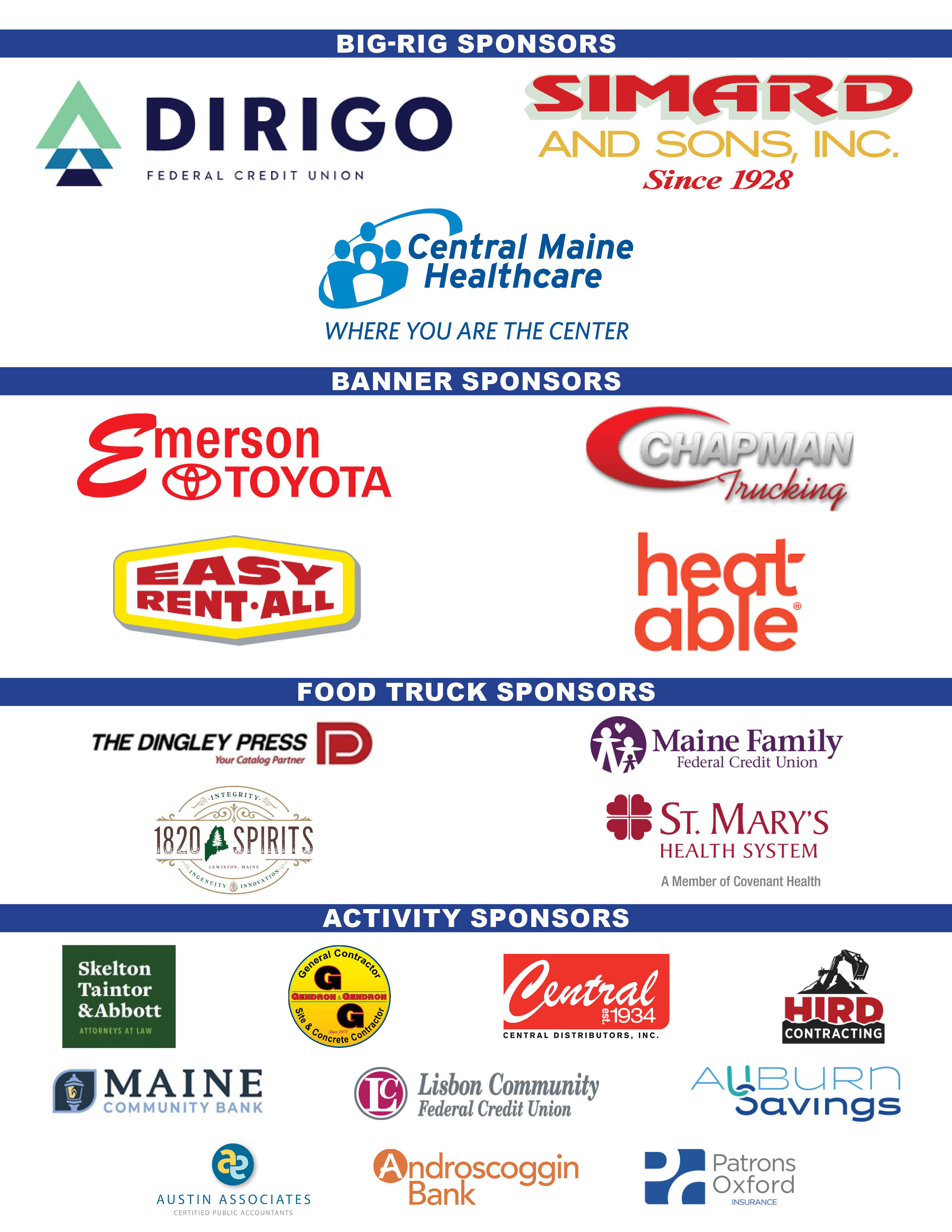 2025 Touch A Truck Sponsors