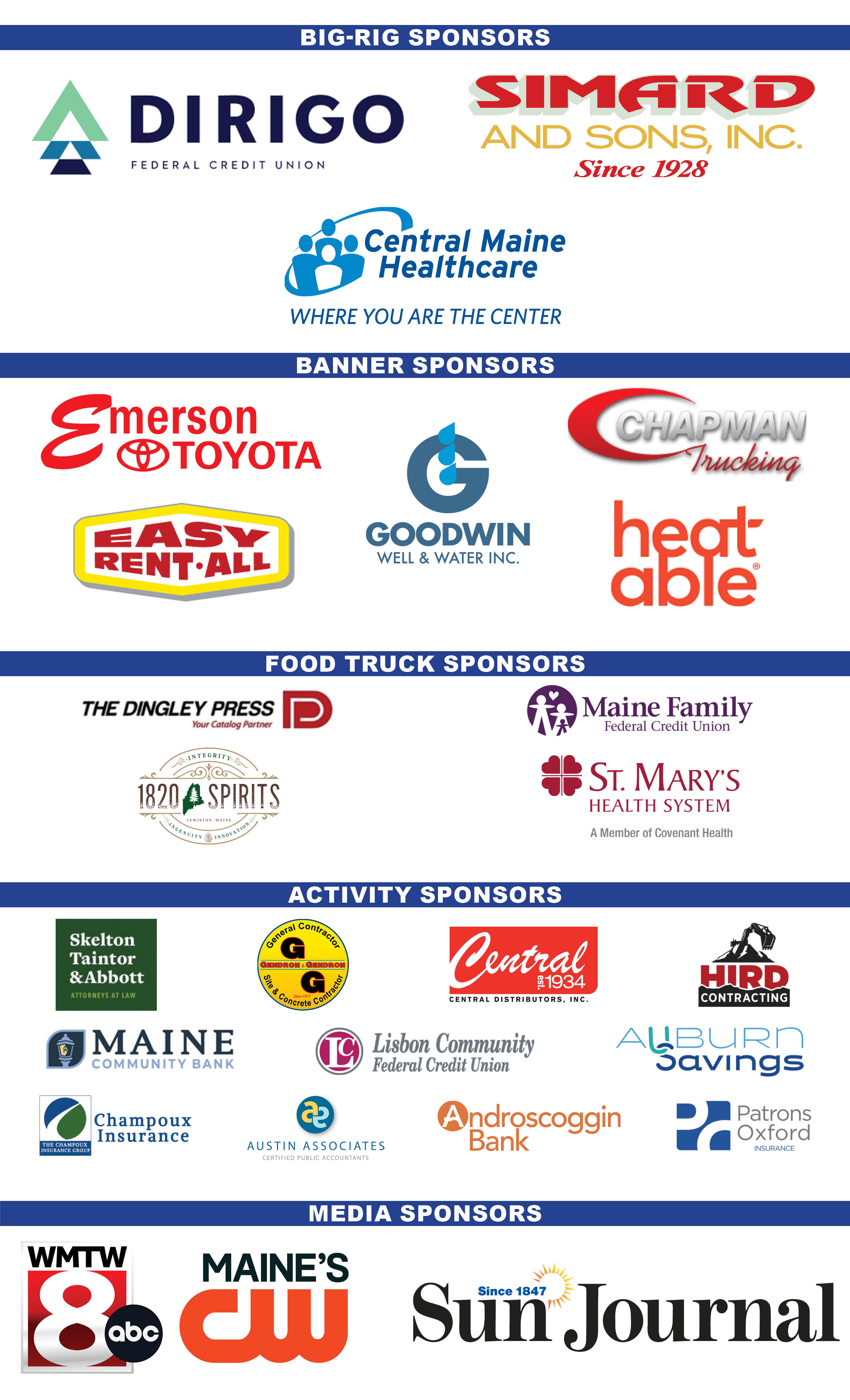 2025 Touch A Truck Sponsors